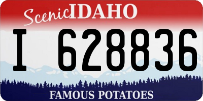 ID license plate I628836