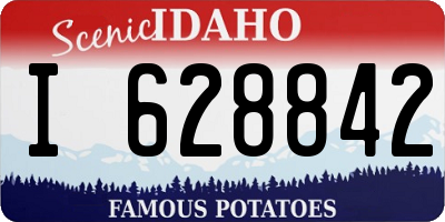 ID license plate I628842