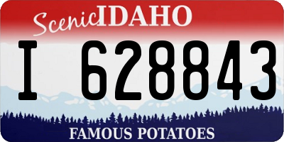ID license plate I628843