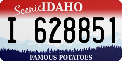 ID license plate I628851