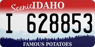 ID license plate I628853