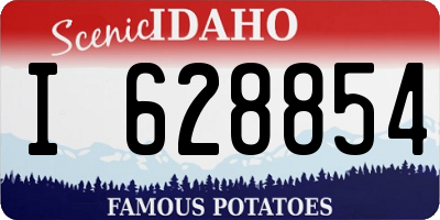 ID license plate I628854