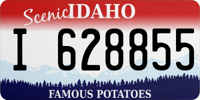 ID license plate I628855