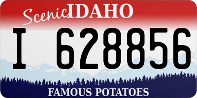 ID license plate I628856