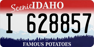 ID license plate I628857
