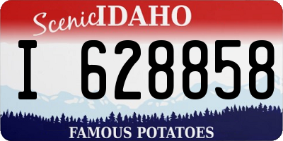 ID license plate I628858