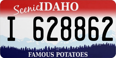 ID license plate I628862
