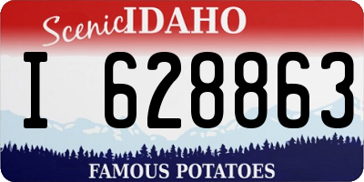 ID license plate I628863
