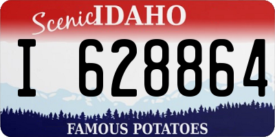 ID license plate I628864