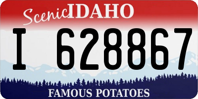 ID license plate I628867