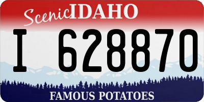 ID license plate I628870