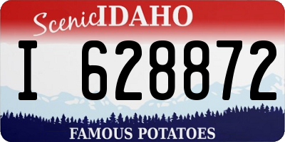 ID license plate I628872