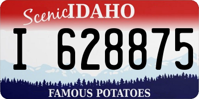 ID license plate I628875