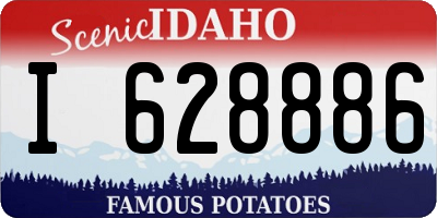 ID license plate I628886