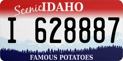 ID license plate I628887