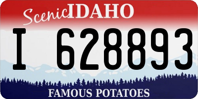 ID license plate I628893