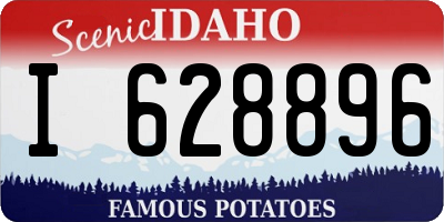 ID license plate I628896