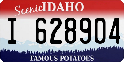 ID license plate I628904