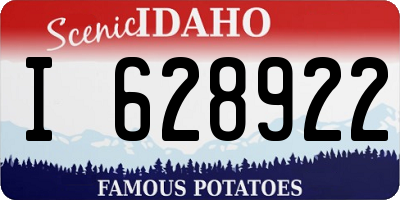 ID license plate I628922