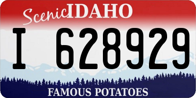 ID license plate I628929