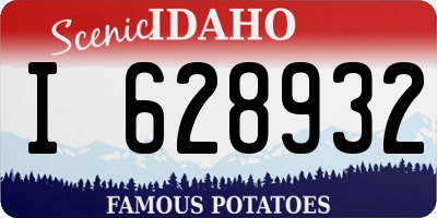 ID license plate I628932