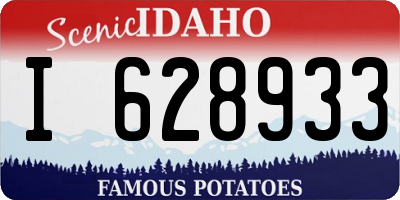 ID license plate I628933