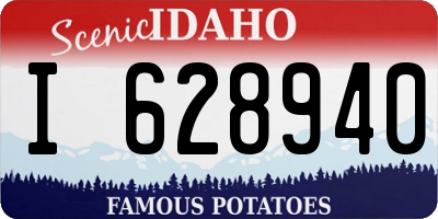 ID license plate I628940