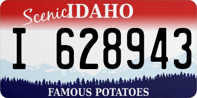 ID license plate I628943
