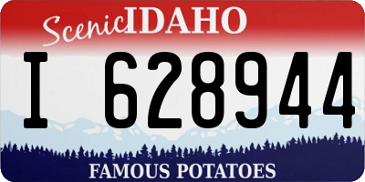 ID license plate I628944