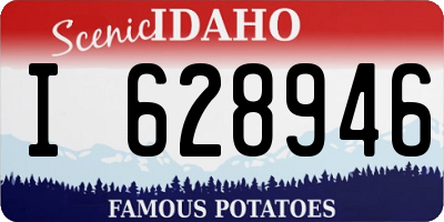 ID license plate I628946