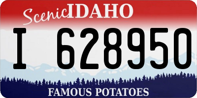ID license plate I628950