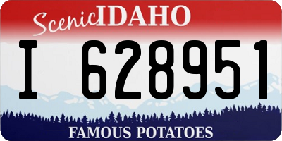ID license plate I628951