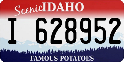 ID license plate I628952