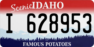 ID license plate I628953
