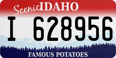 ID license plate I628956