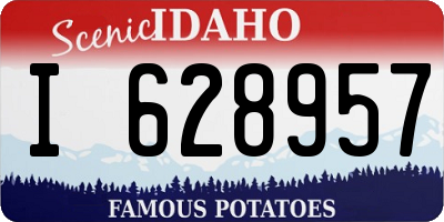 ID license plate I628957