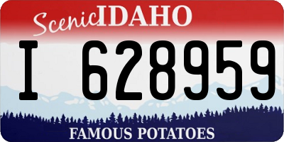 ID license plate I628959
