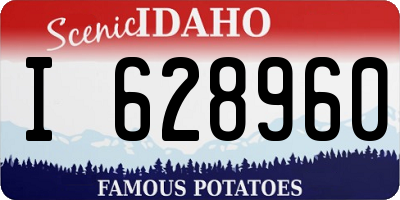 ID license plate I628960