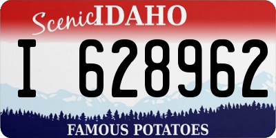 ID license plate I628962