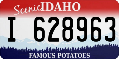ID license plate I628963