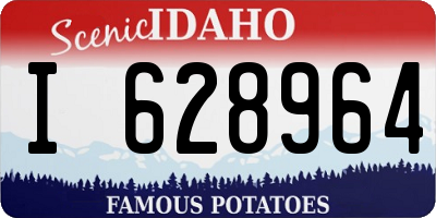 ID license plate I628964