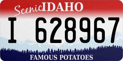ID license plate I628967