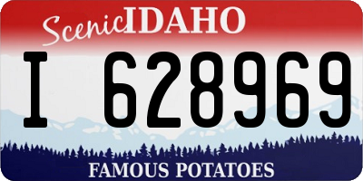 ID license plate I628969