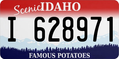 ID license plate I628971