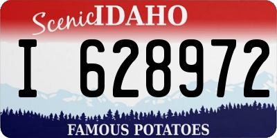 ID license plate I628972