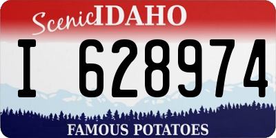 ID license plate I628974