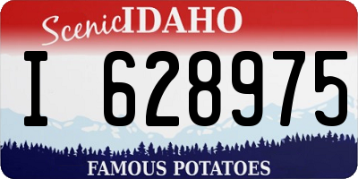 ID license plate I628975
