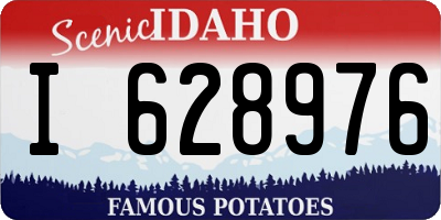 ID license plate I628976