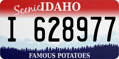 ID license plate I628977