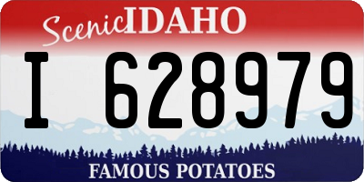 ID license plate I628979